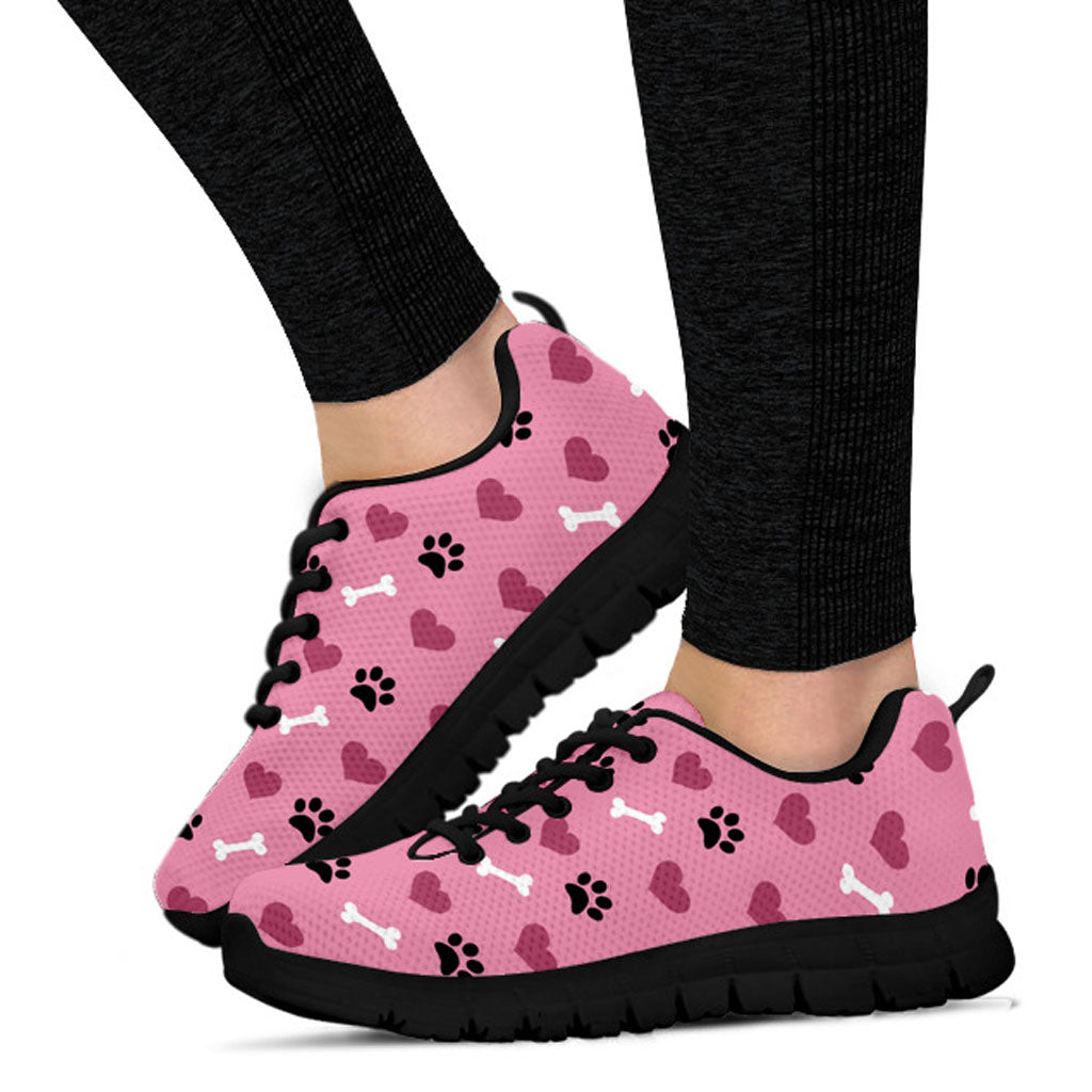 Women's Paw Prints Women's Athletic Sneakers