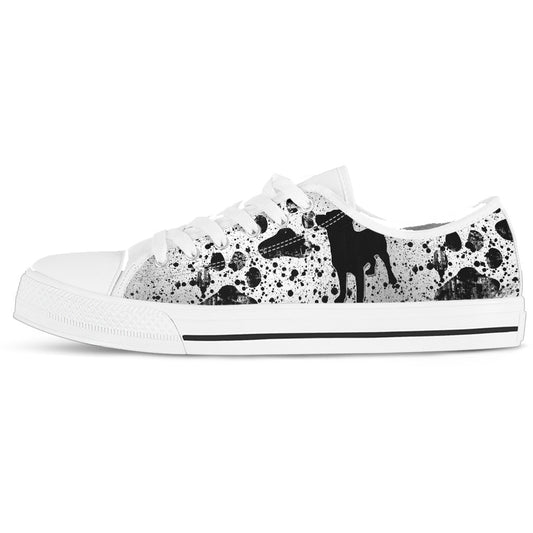 Dreaming Of Dogs White Women's Low Top Sneakers