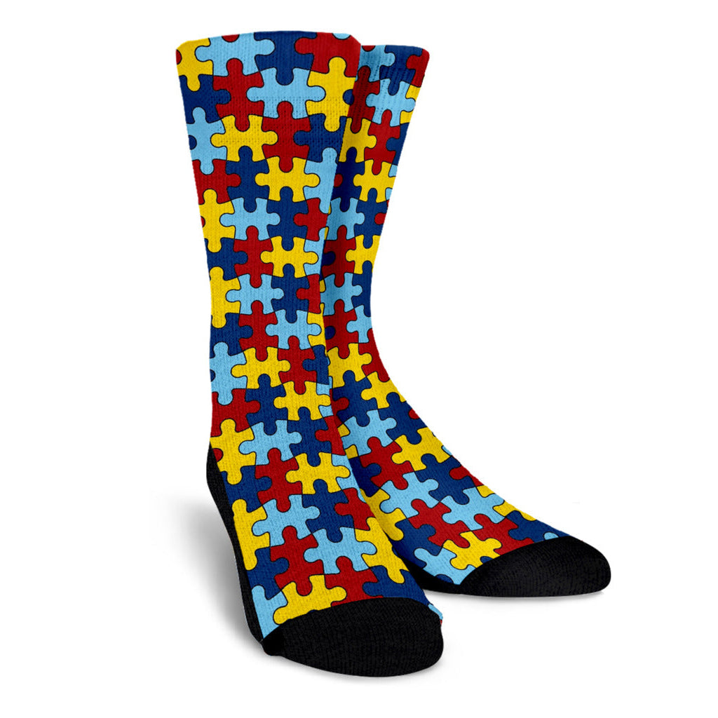 Autism Awareness Crew Socks