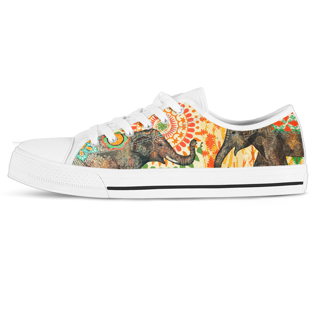 Elephant Women's Low Top Sneakers Shoes