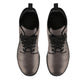 Brown Granite Vegan Leather Boots for Women