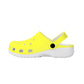 Lemon Yellow Women's Clogs Shoes