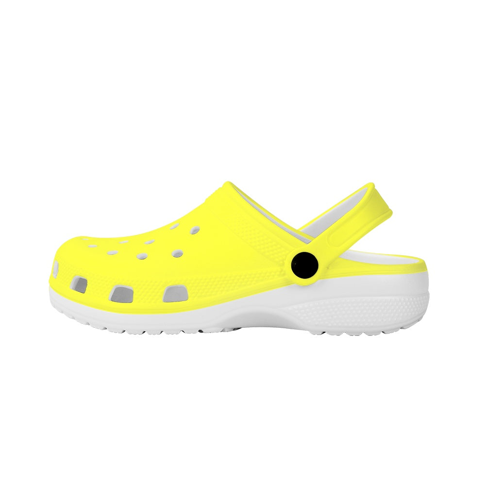 Lemon Yellow Women's Clogs Shoes