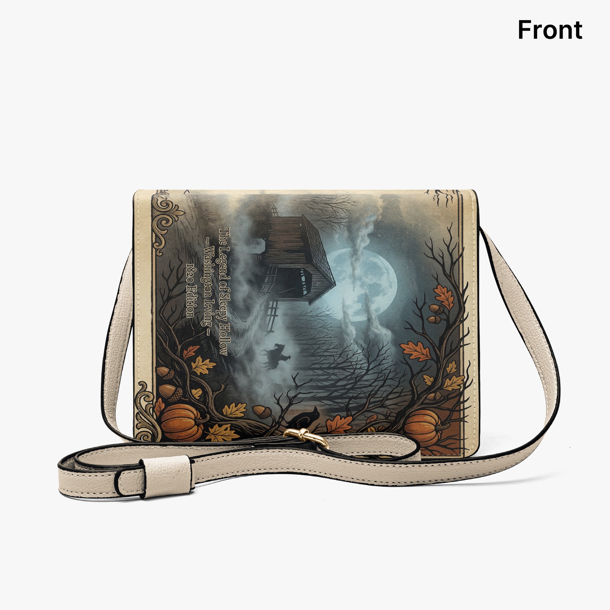 the legend of sleepy hollow washington irving book-shaped crossbody bag vegan leather – Sole Design Studio