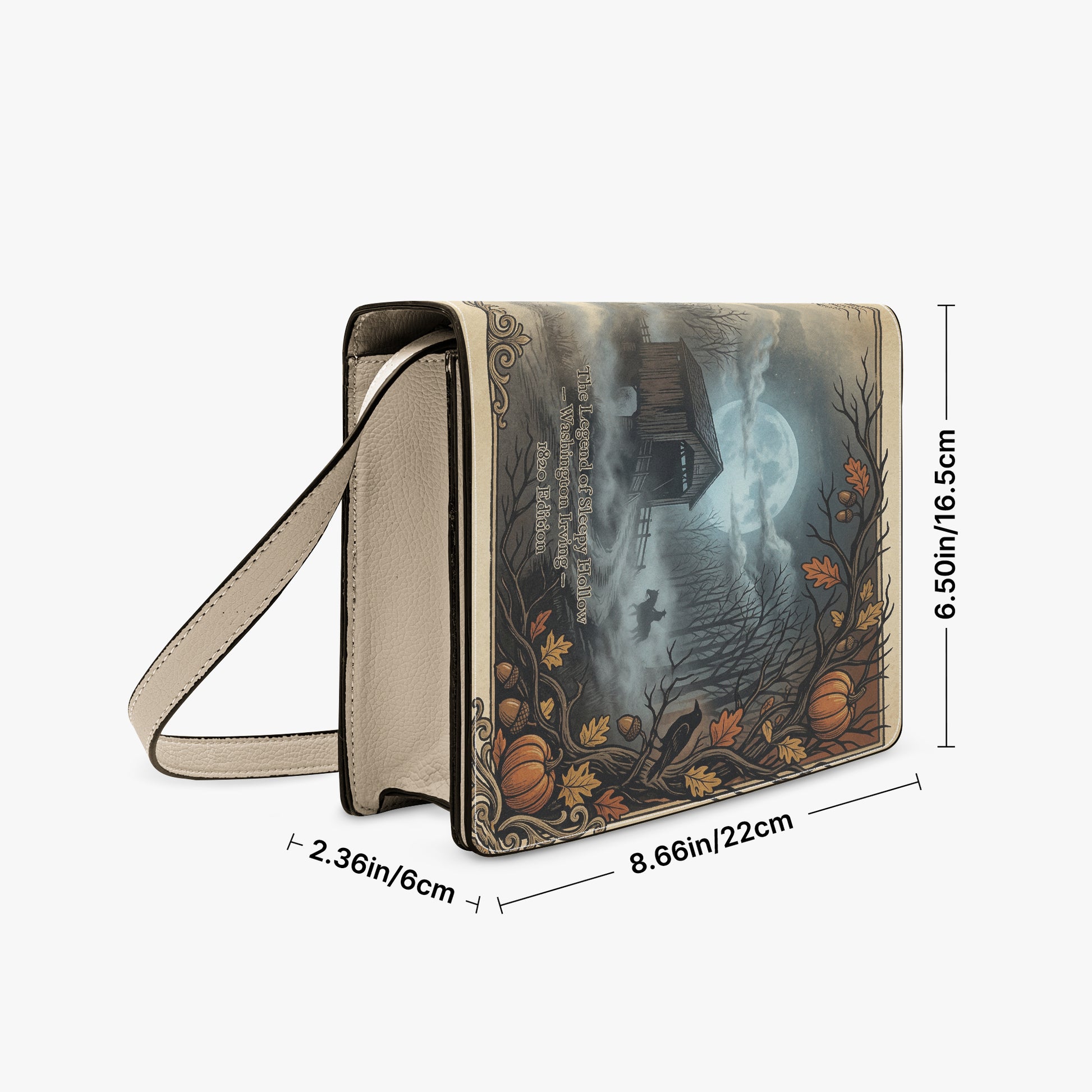 the legend of sleepy hollow washington irving women's literary handbag vegan leather – Sole Design Studio