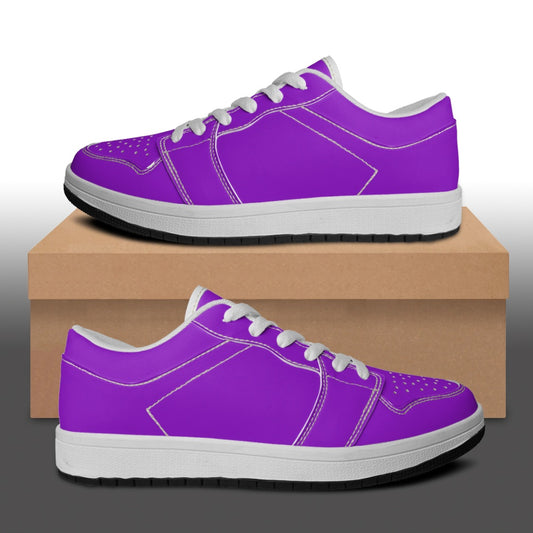 Rich Purple Women's Vegan Leather Sneakers