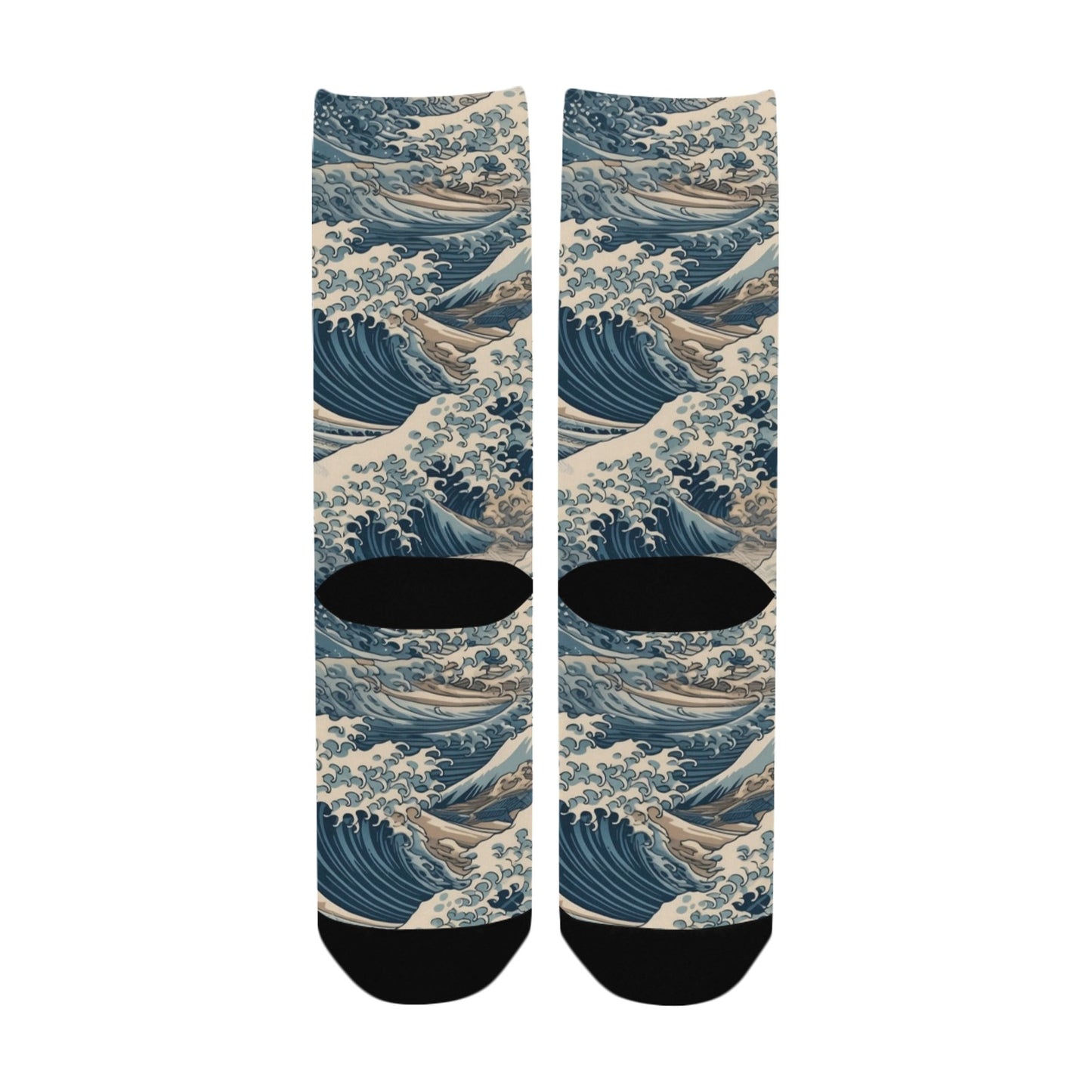 Great Wave off Kanagawa Socks - Custom Socks for Women Made in USA
