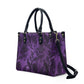 Purple Gothic pattern Women's Vegan Leather Handbag