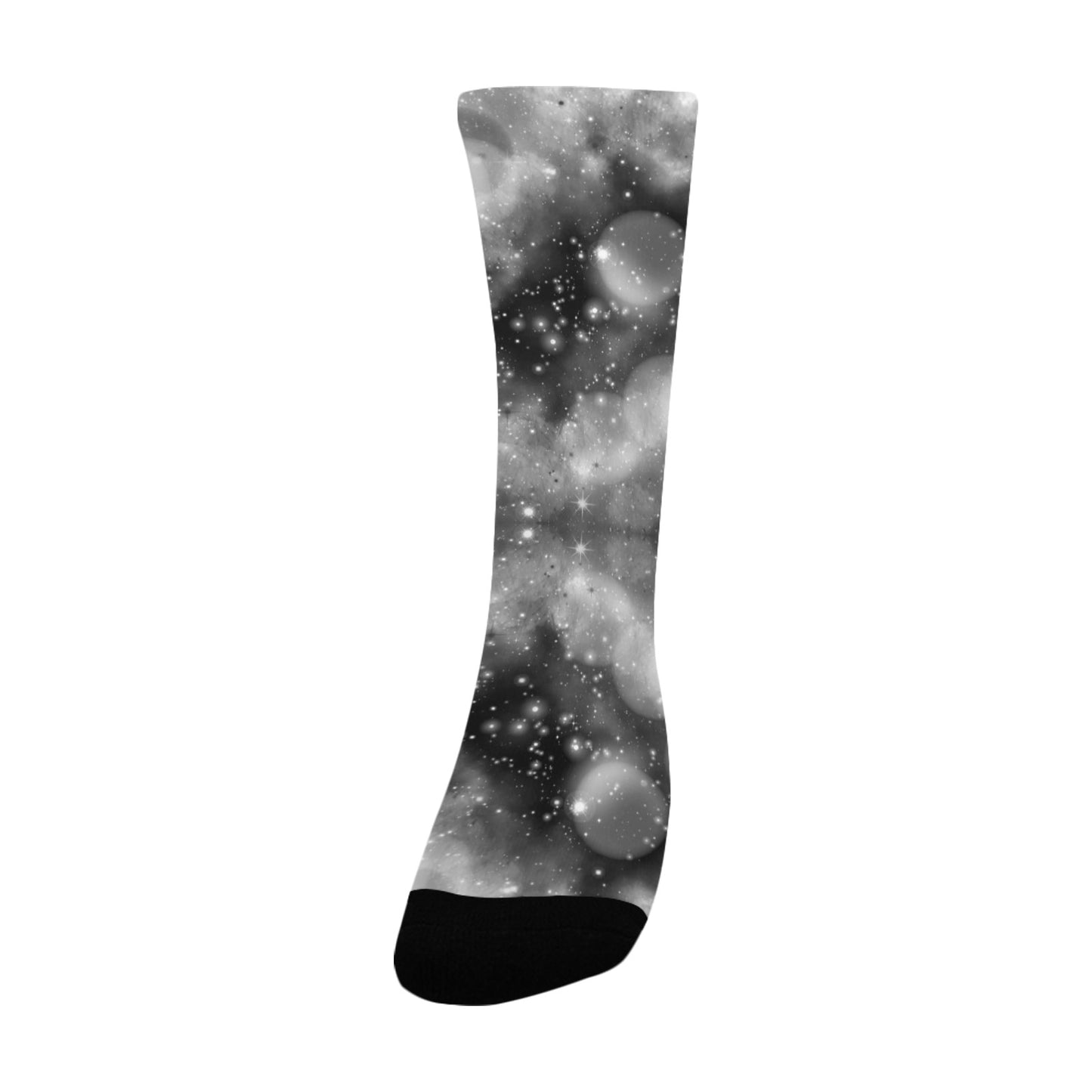 Monochrome Galaxy Digital Socks - Custom Socks for Women Made in USA
