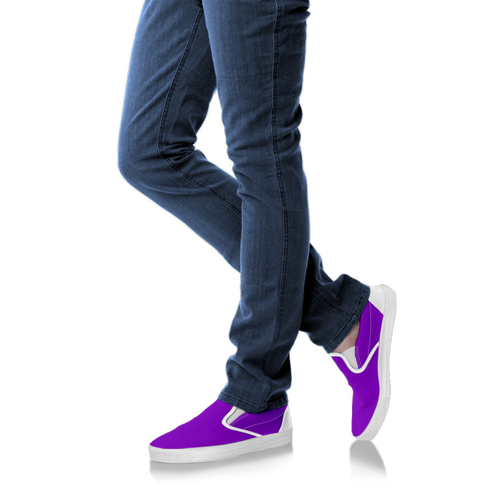 Deep Violet Women's Slip Ons