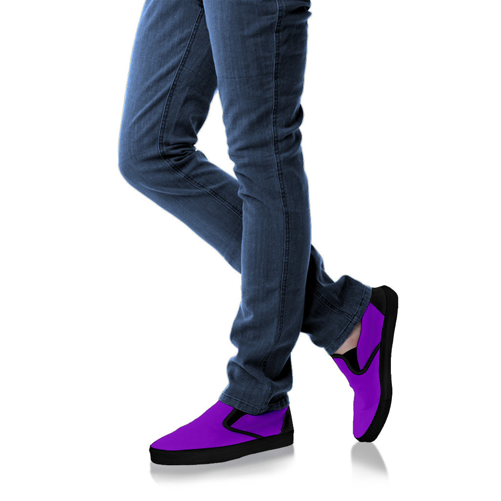 Deep Violet Women's Slip Ons