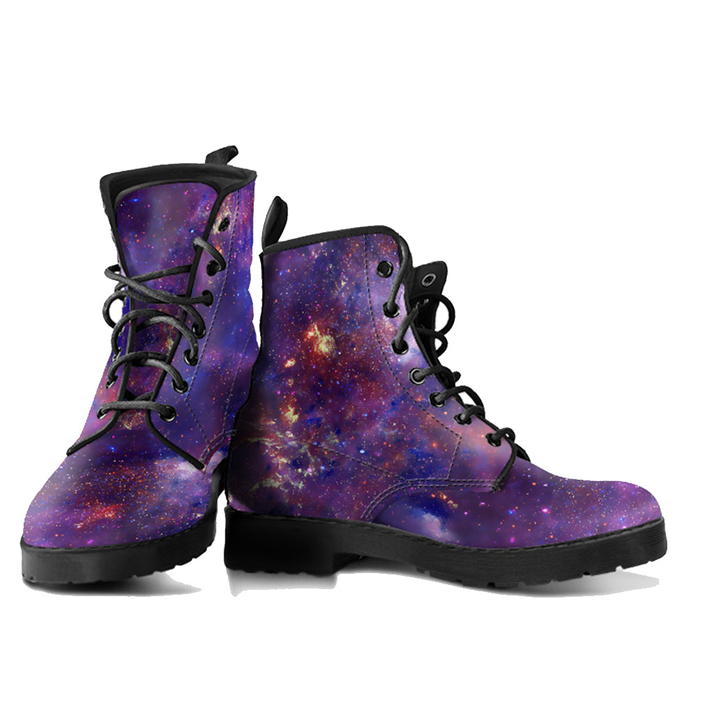 ECO-Leather Galaxy Boots Women's Vegan Leather Combat Boots