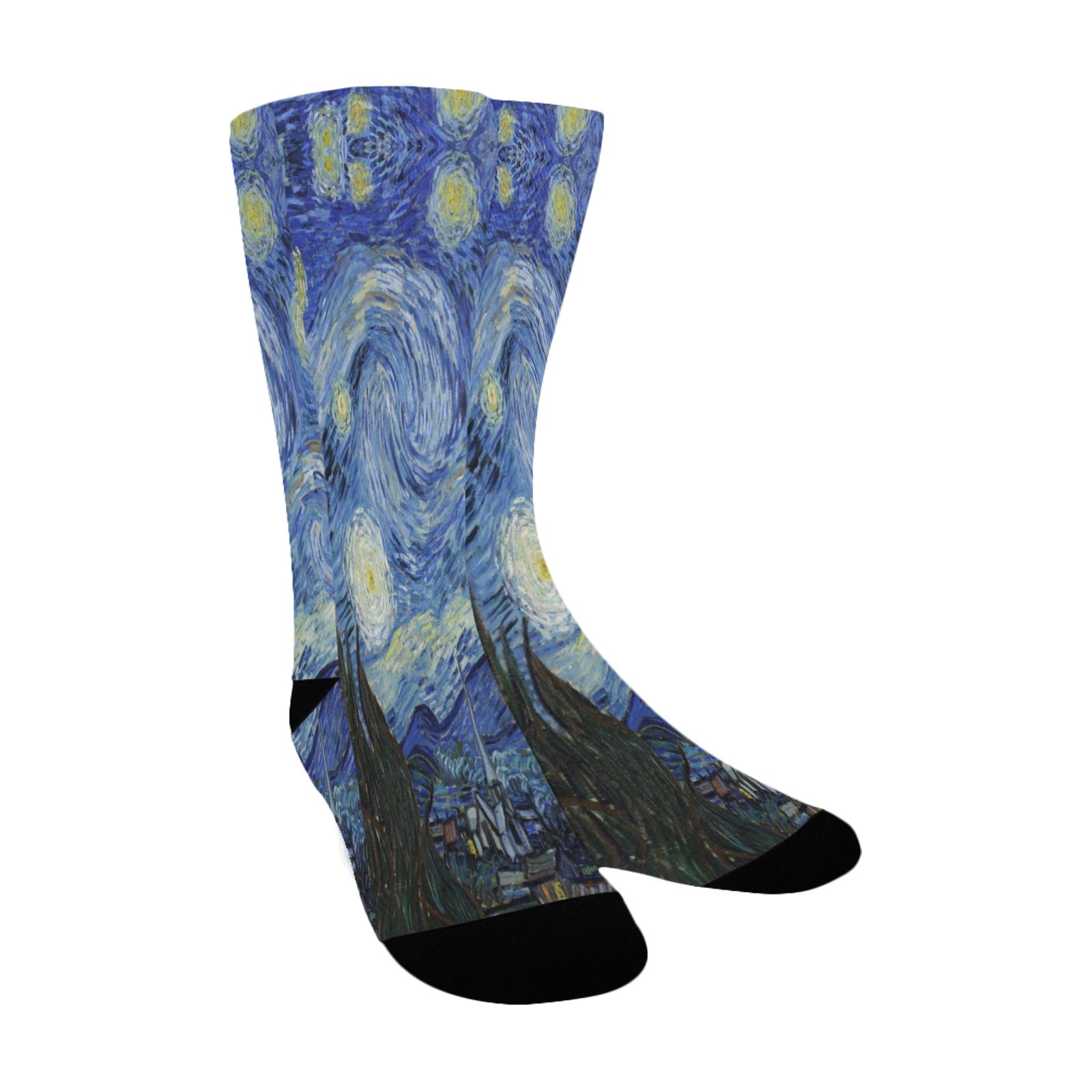 vincent van gogh's starry night women's crew socks – Sole Design Studio