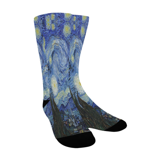 vincent van gogh's starry night women's crew socks – Sole Design Studio