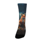 Enchanted Forest Guardian Fox Socks - Custom Socks for Women Made in USA
