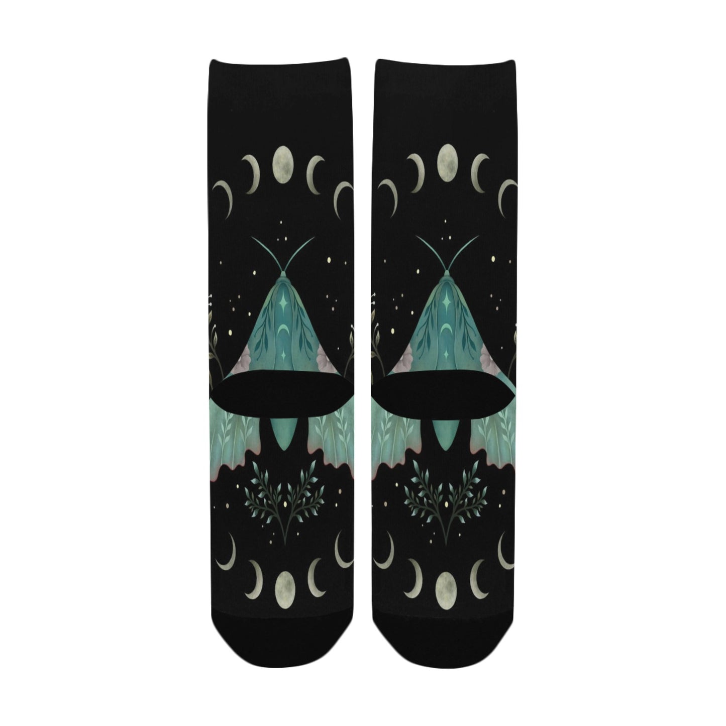 Lunar Moth Socks - Custom Socks for Women Made in USA