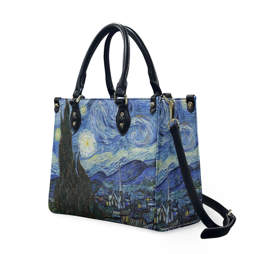 The Starry Night Vincent Van Gogh Women's Vegan Leather Handbag