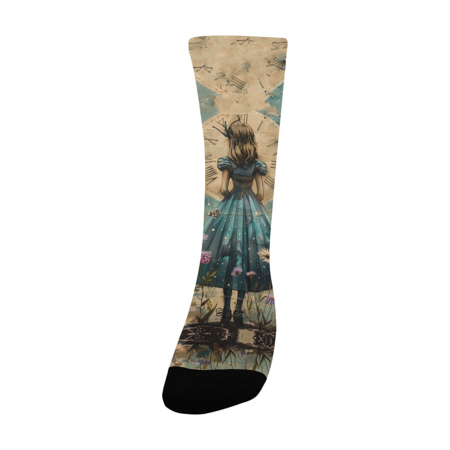 Alice in Wonderland Socks - Custom Socks for Women Made in USA