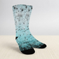 Teal, Black and Blue Socks - Custom Socks for Women Made in USA