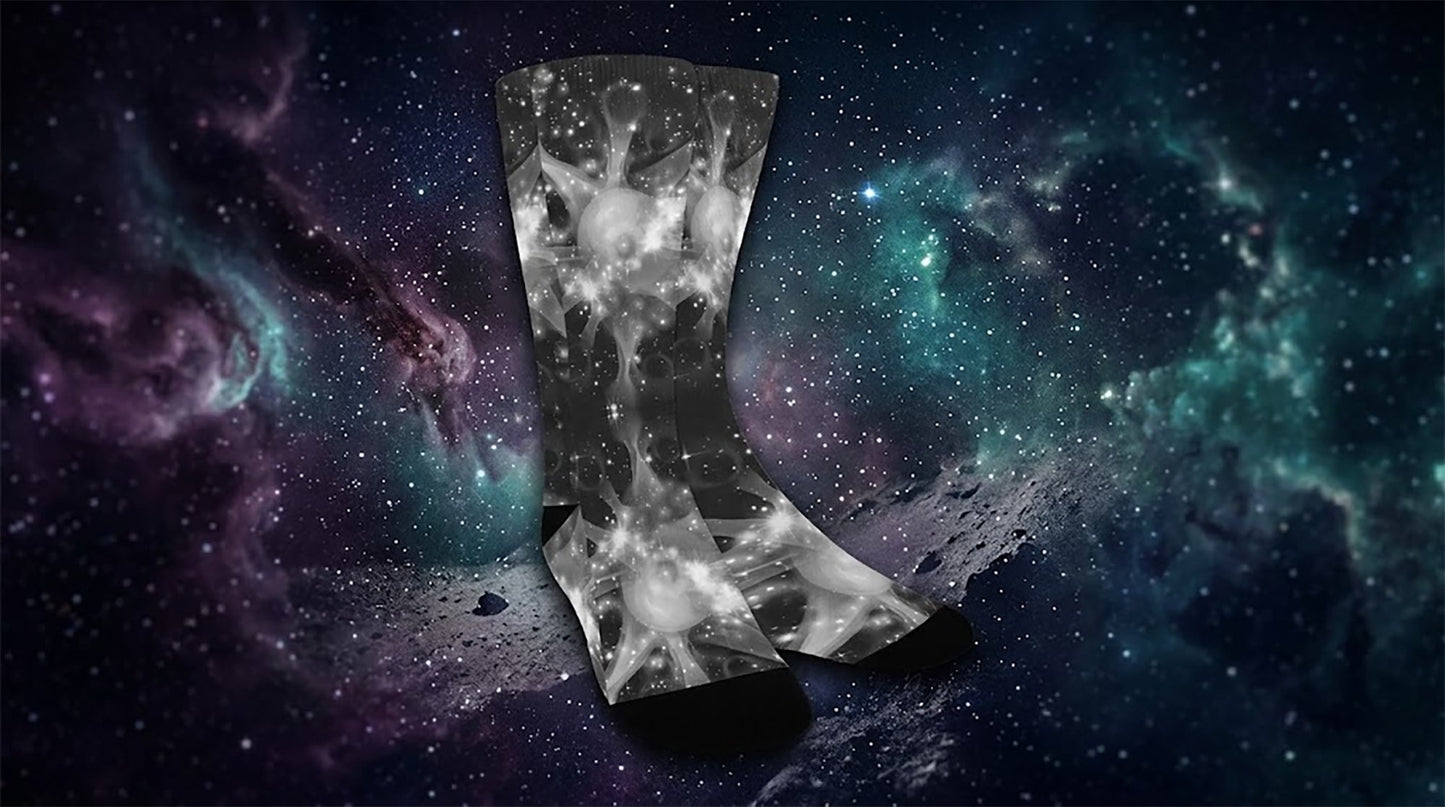 Space Women Socks - Custom Socks for Women Made in USA