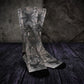 Seamless Distressed Black Socks - Custom Socks for Women Made in USA