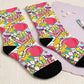 Retro Romantic Socks - Custom Socks for Women Made in USA