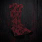 Red Rose Skull Socks - Custom Socks for Women Made in USA