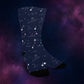 Planet and Star Sky Socks - Custom Socks for Women Made in USA