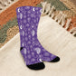Purple Bandana Paisley Socks - Custom Socks for Women Made in USA