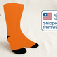 Pacific Orange Socks - Custom Socks for Women Made in USA