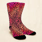 Orange Animal Socks - Custom Socks for Women Made in USA