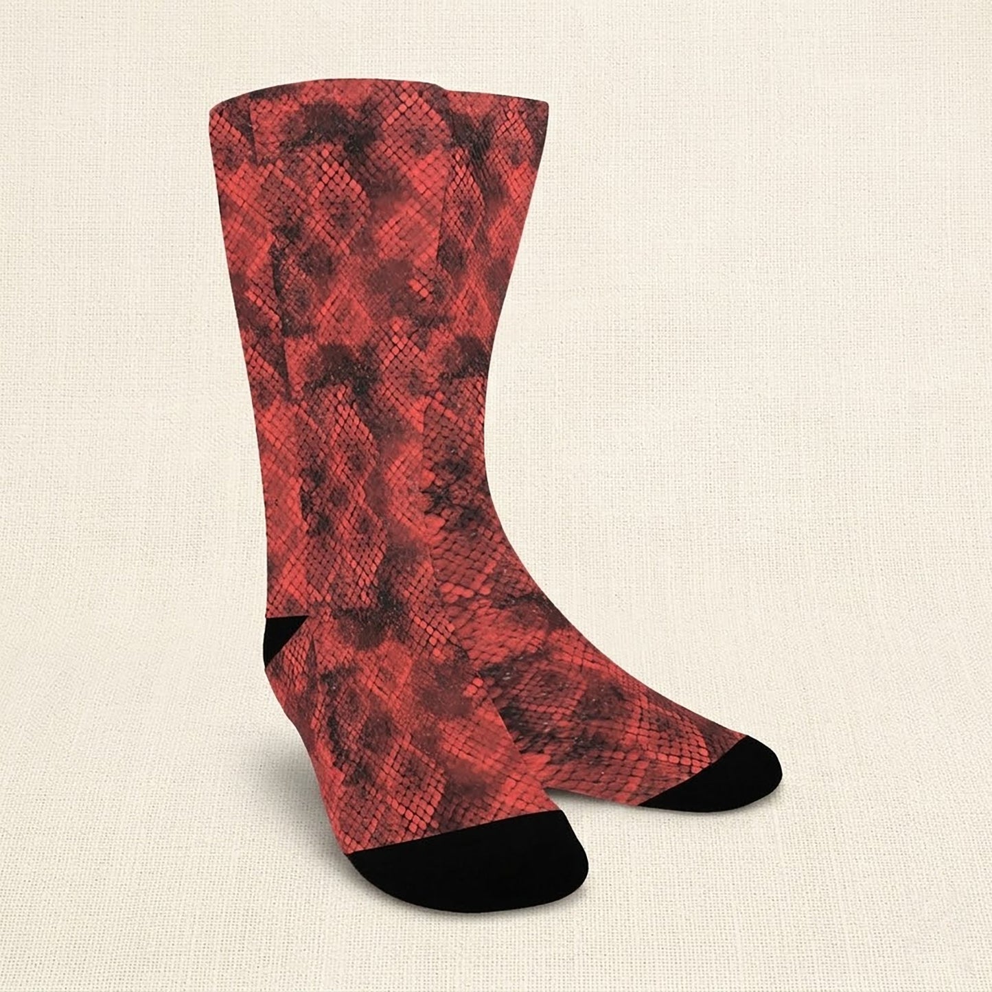 Orange Animal Socks - Custom Socks for Women Made in USA