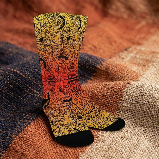 Henna Art Socks - Custom Socks for Women Made in USA