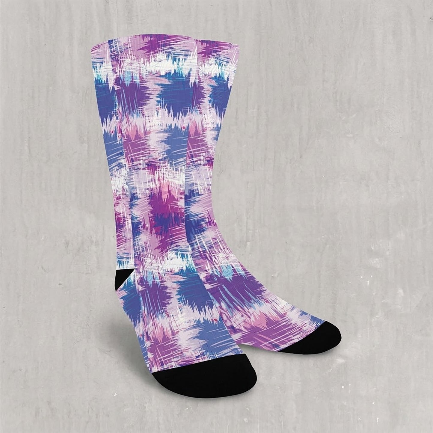 Grunge Pattern Socks - Custom Socks for Women Made in USA