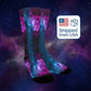 Galaxy Stars Socks - Custom Socks for Women Made in USA