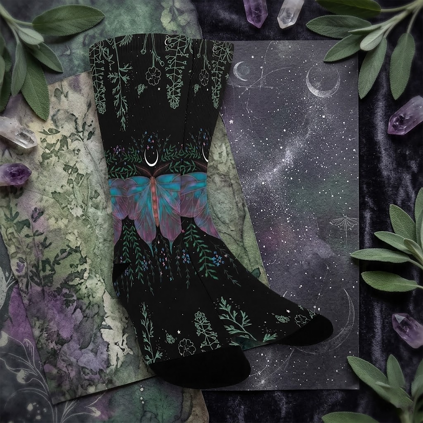 Butterfly Socks - Custom Socks for Women Made in USA
