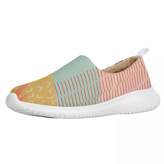 Trendy Color Blocks for Women's Casual Slip On Travel Shoes - READY TO SHIP