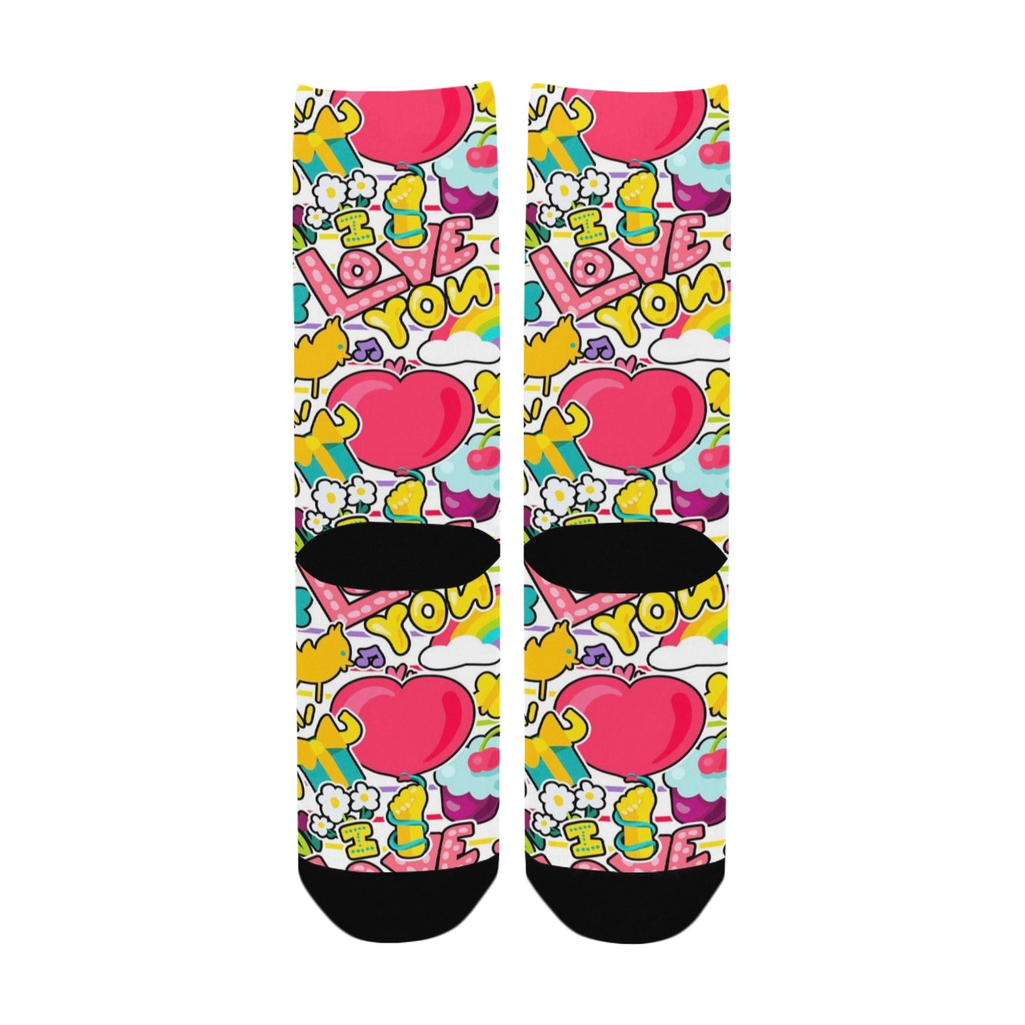 retro romantic women's crew socks – Sole Design Studio
