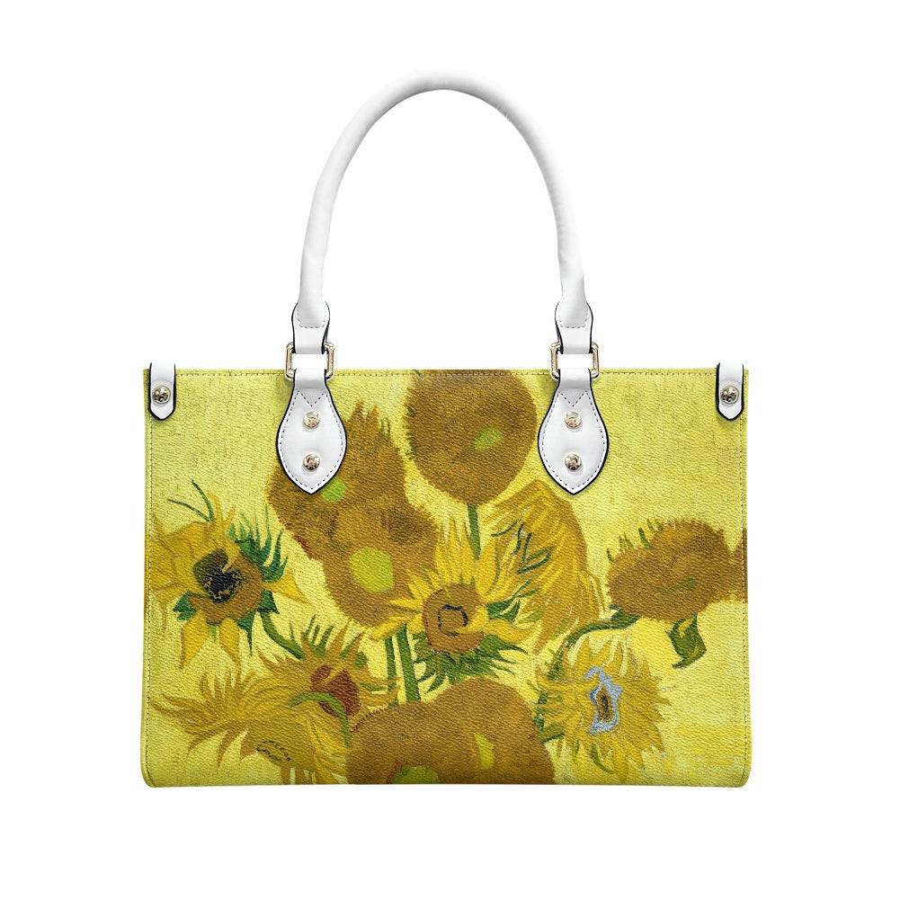 Van Gogh Sunflower Women's Vegan Leather Handbag