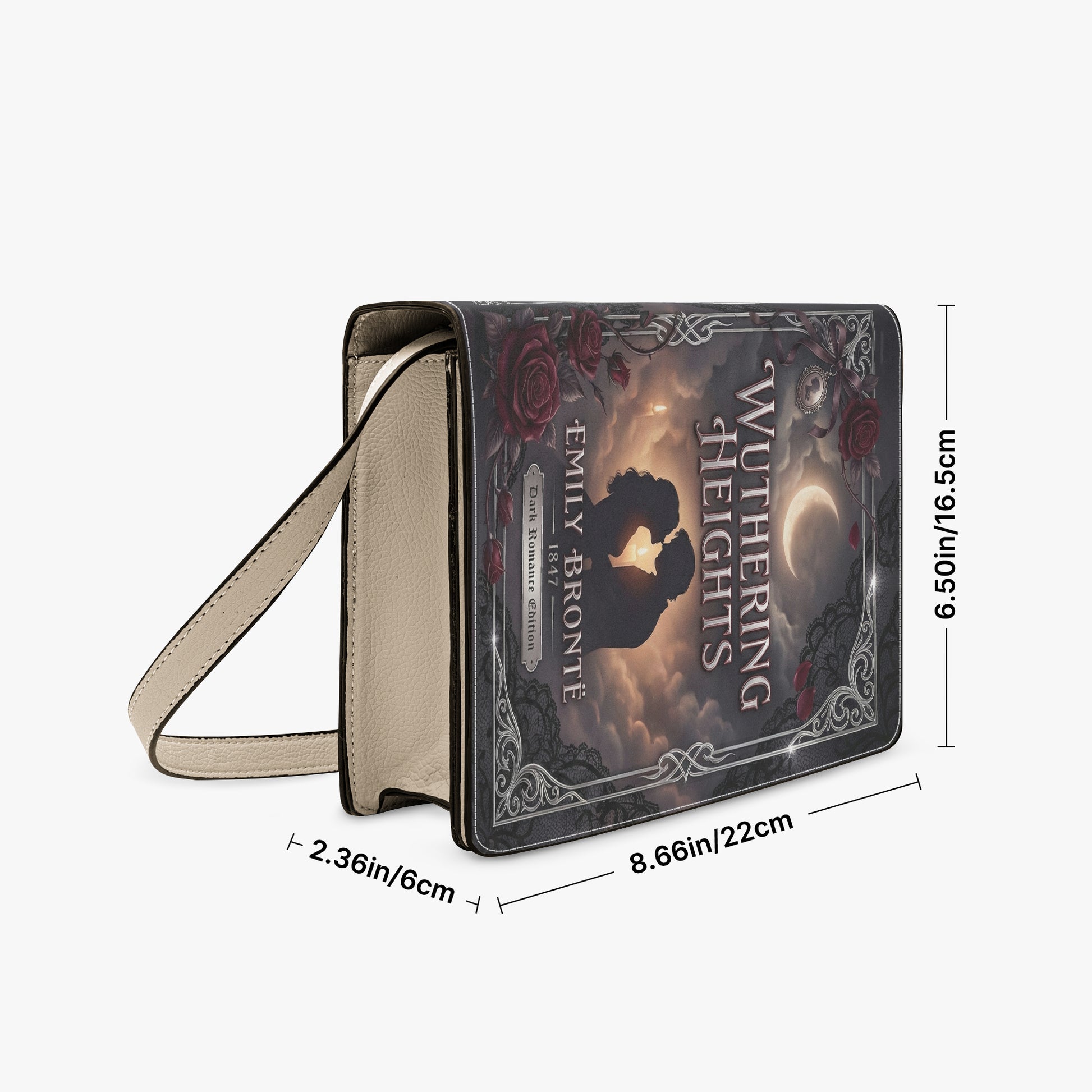 wuthering heights emily bronte gothic romance book-shaped crossbody bag vegan leather – Sole Design Studio