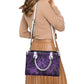 Purple Gothic pattern Women's Vegan Leather Handbag