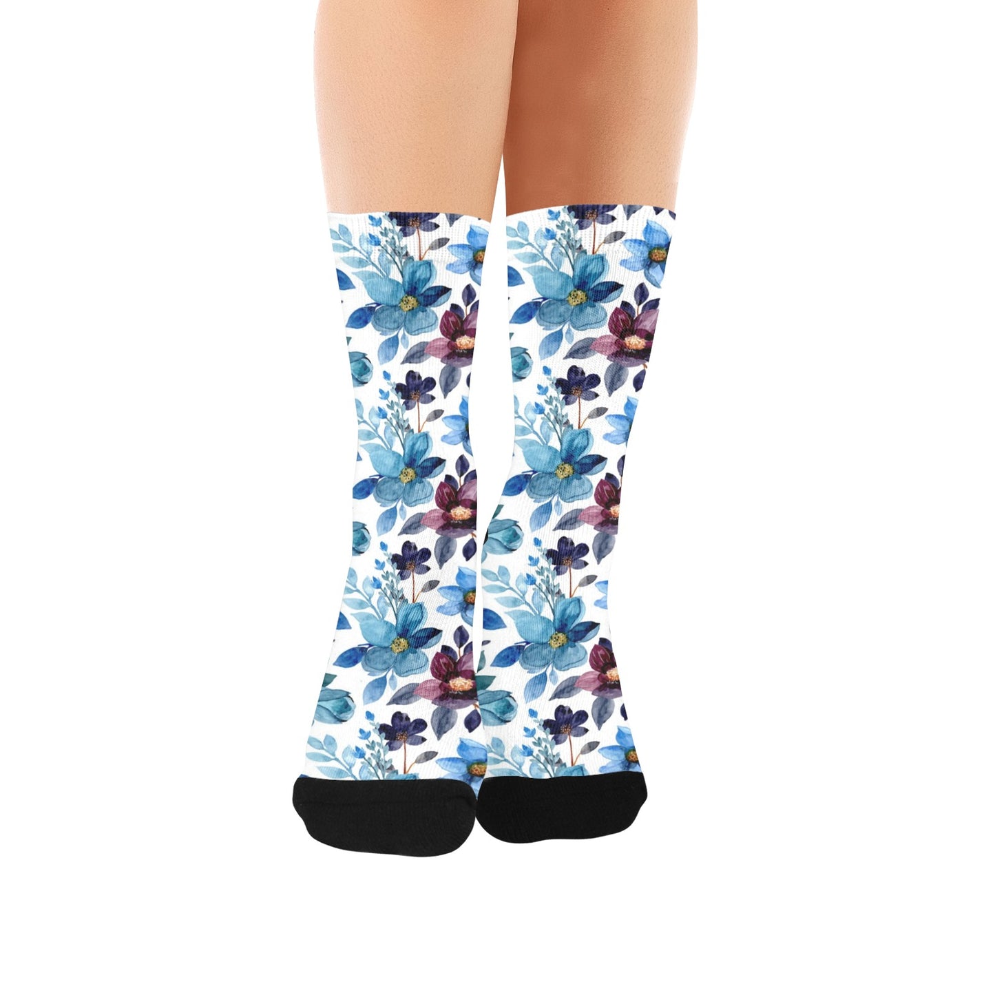 flower Women Socks - Custom Socks for Women Made in USA