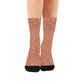orange sparkle glitter women's crew socks – Sole Design Studio