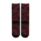 red rose skull women's crew socks – Sole Design Studio