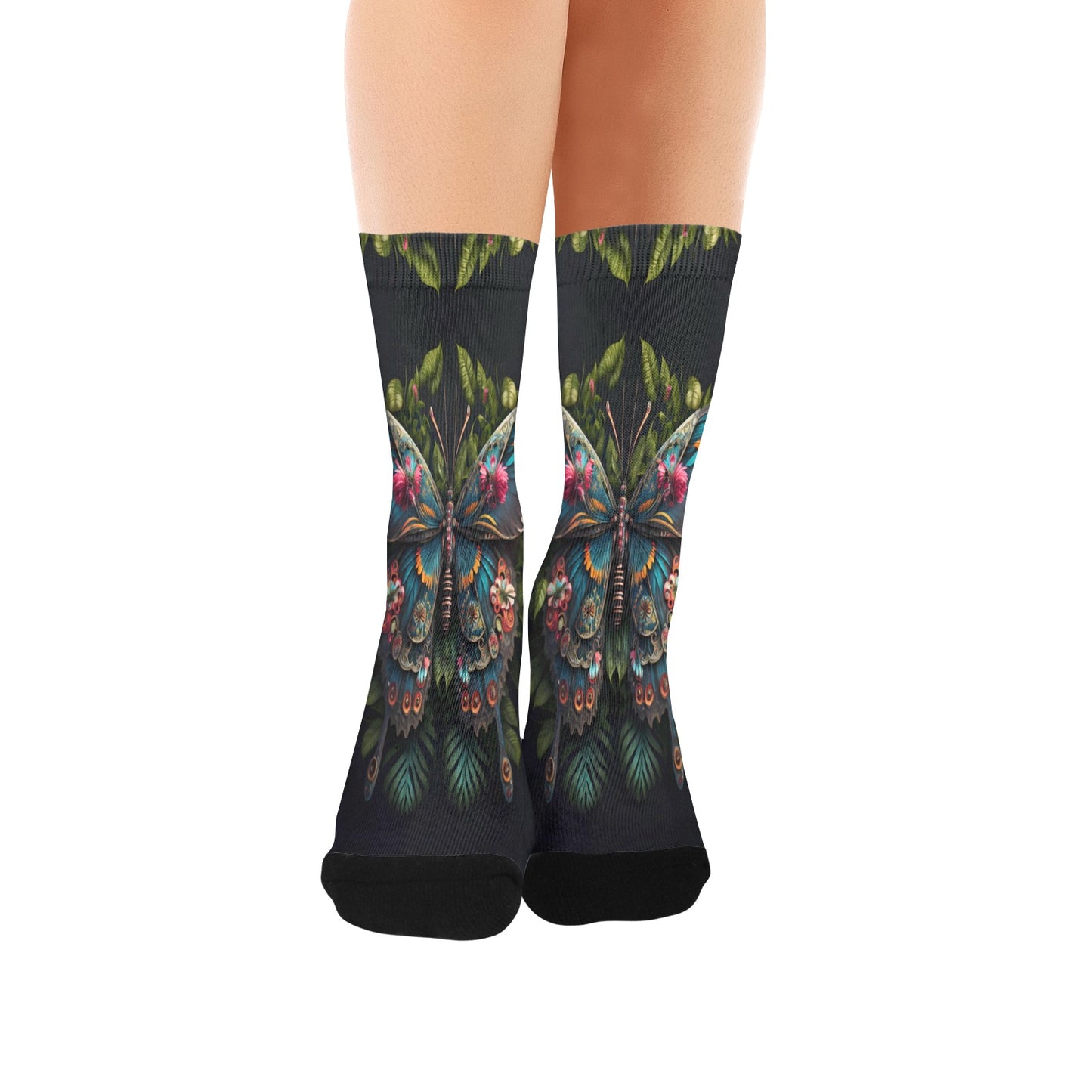 Butterfly Socks - Custom Socks for Women Made in USA
