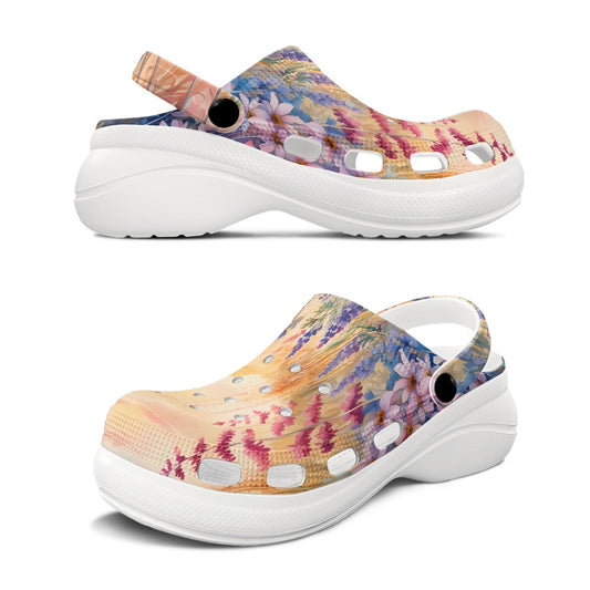 Wildflower meadow Women's Height Increasing Clogs