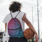 Bohemian Rainbow Women's Drawstring Backpack