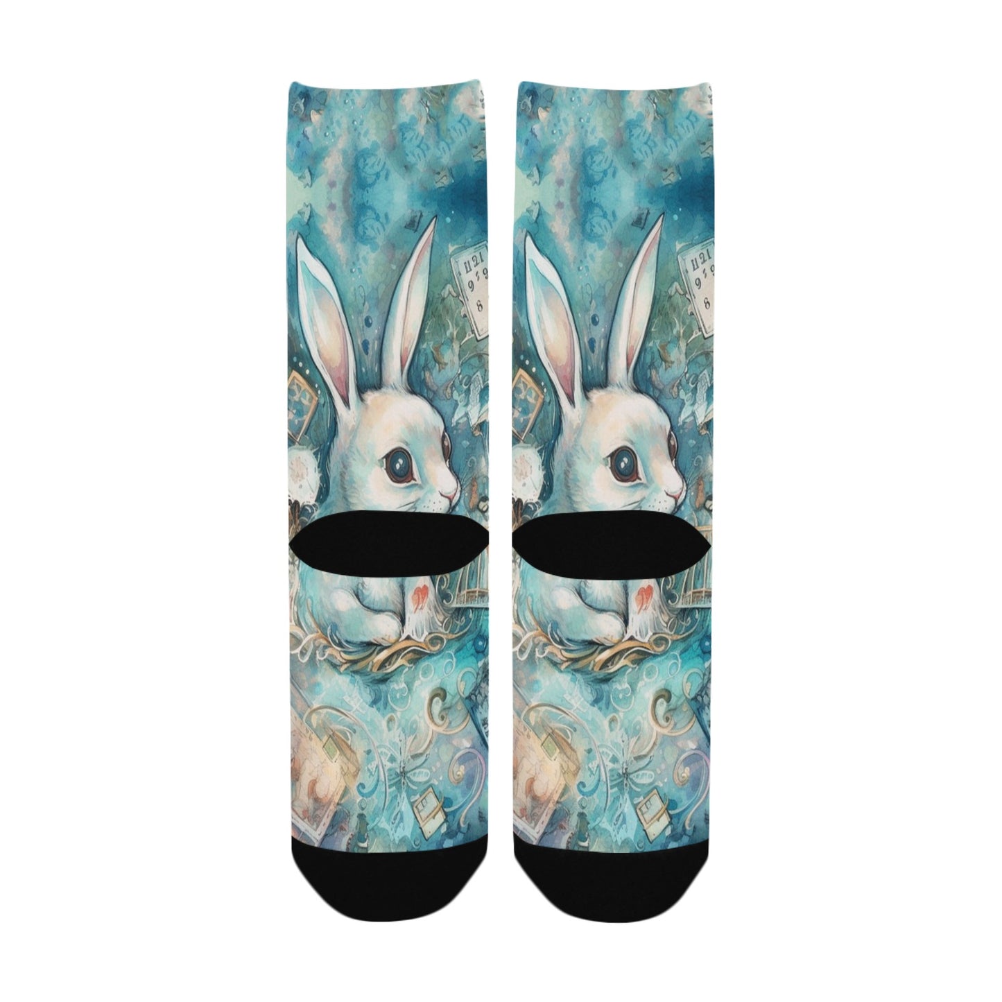 Alice in Wonderland  Socks - Custom Socks for Women Made in USA