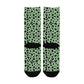 seea foam green leopard women's crew socks – Sole Design Studio