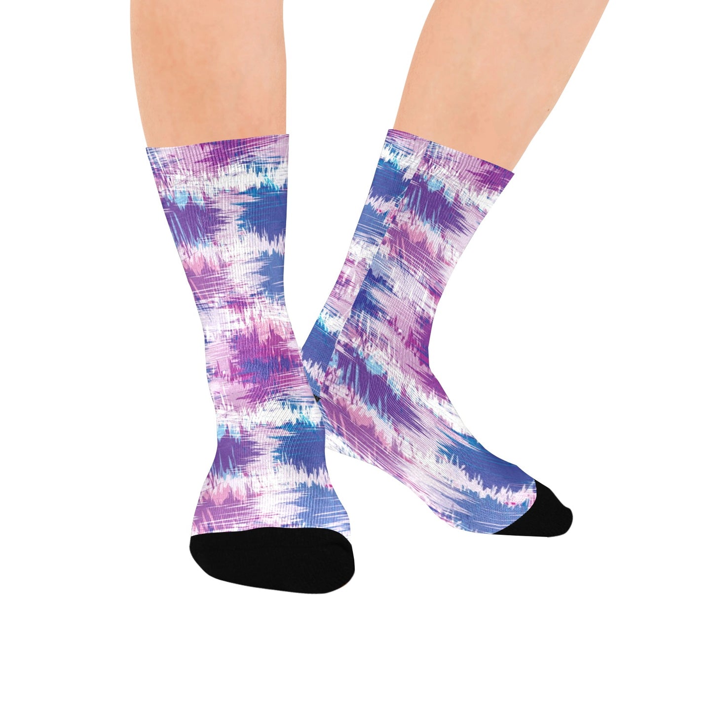 Grunge Pattern Socks - Custom Socks for Women Made in USA